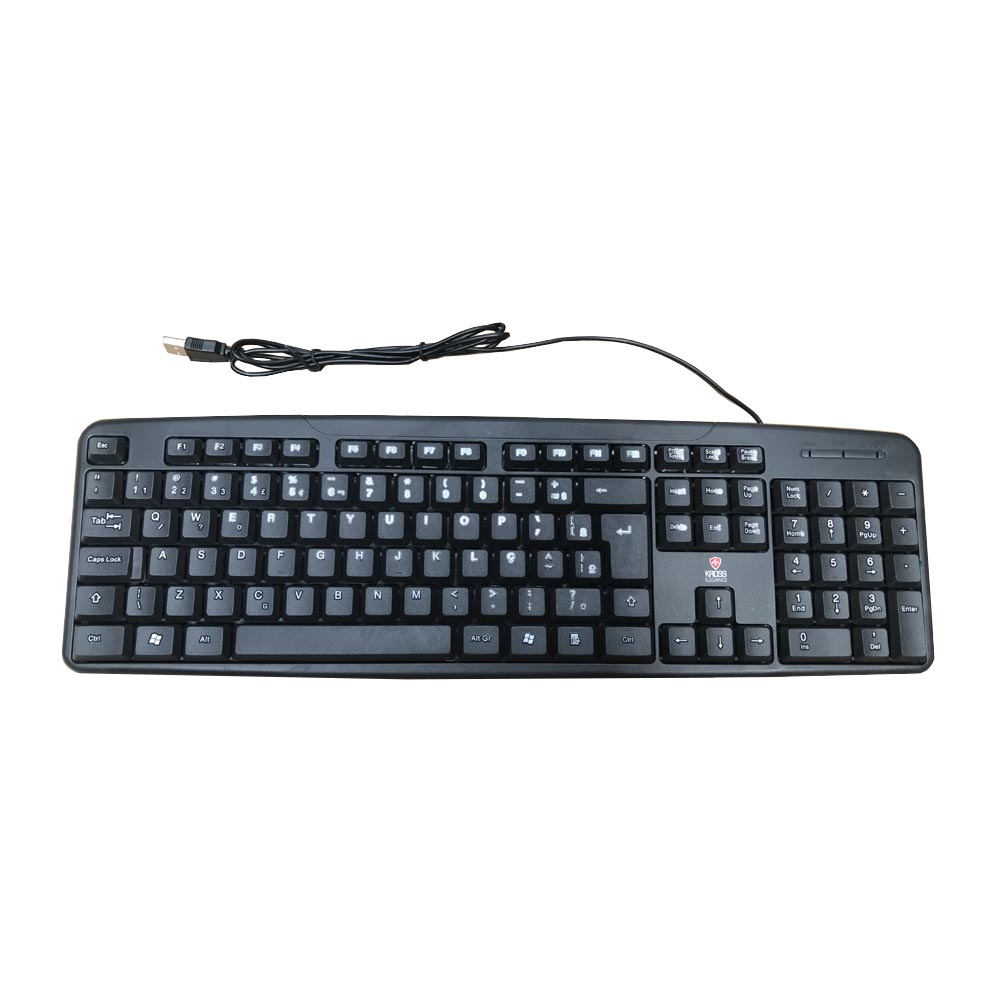 TECLADO KROSS MEMBRANA C/FIO KE-K095V2 PRETO(A)