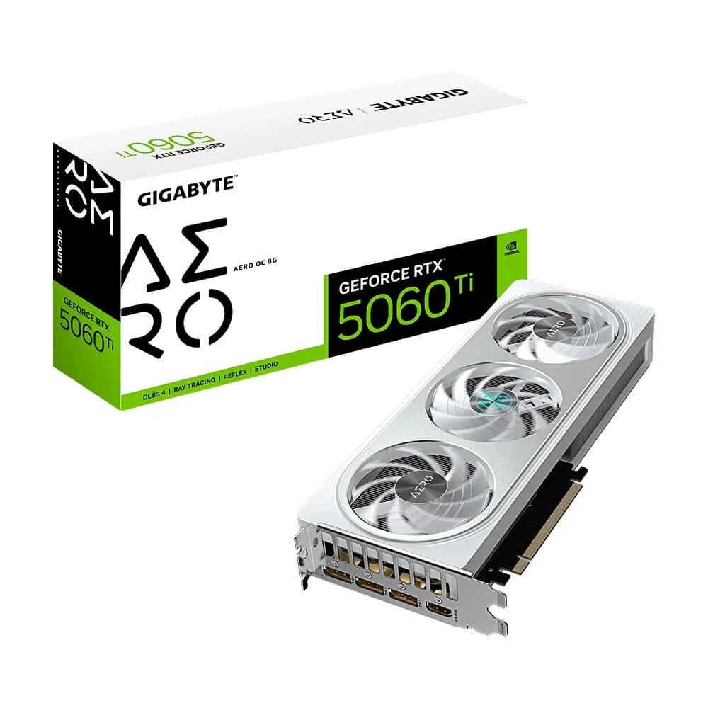 PLACA DE VÍDEO RTX 5060 TI WINDFORCE OC 8G GIGABYTE NVIDIA GEFORCE 8GB GDDR7 128 BITS - PRETO (A)