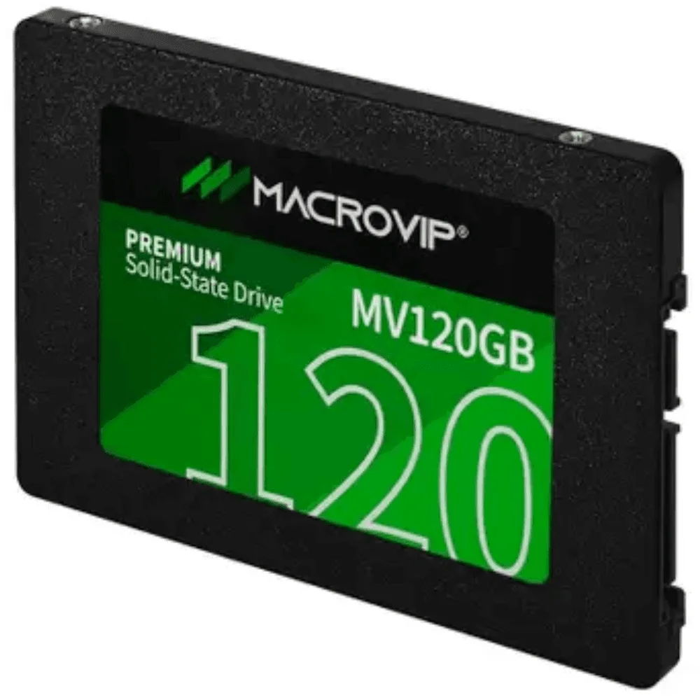 SSD MACROVIP SATA 3 2.5" L: 520MB/S G: 450 MB/S 120GB PRETO(A)