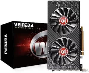 PLACA DE VÍDEO VEINEDA RX580 8GB 256 BITS GDDR5 MONARCH DRAGON 2 FANS PRETO (A)