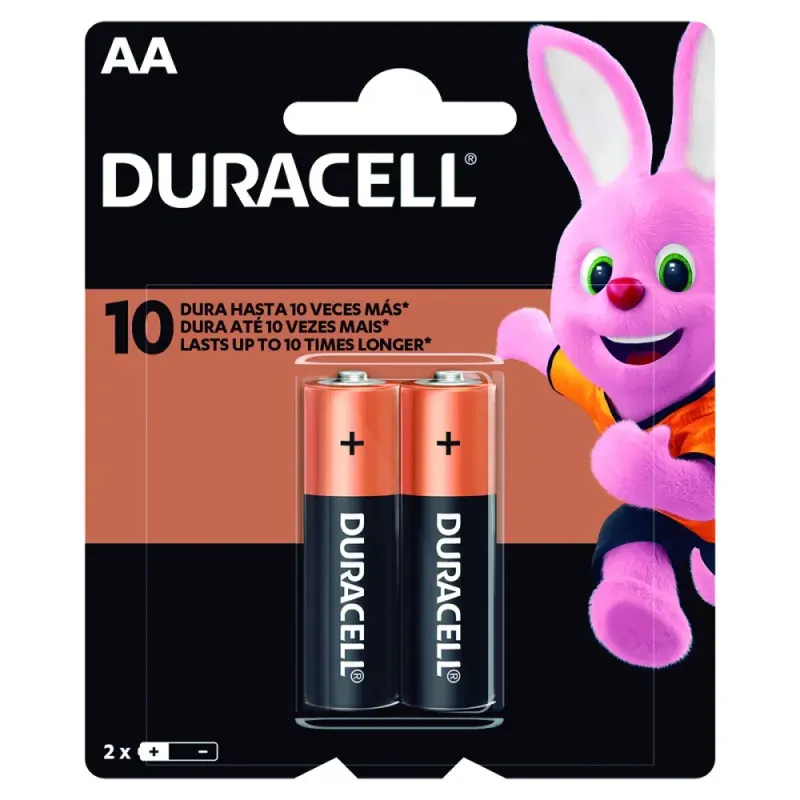 PILHA DURACELL ALCALINA AA C/2