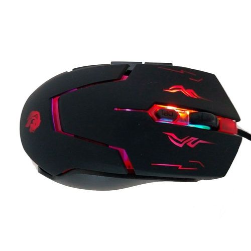 MOUSE HAYOM GAMER MU2910 6 BOTOES 2400DPI LED PRETO(A)