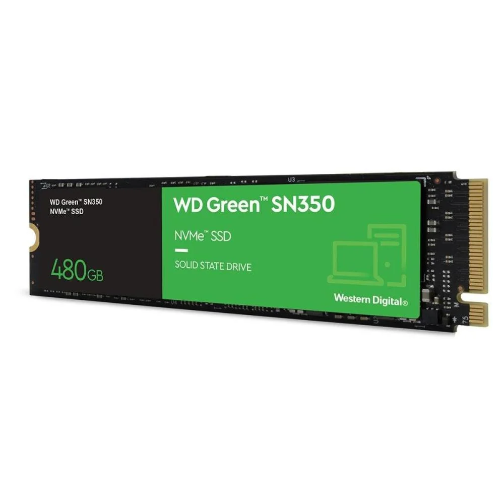 SSD M2 WD SN350 NVME 2280 L: 2400MBS G: 1900MB/S - WDS480G2G0C 480GB M2 PRETO(A)