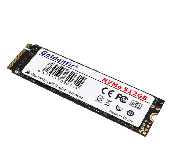 SSD GOLDENFIR NVME L: 580MBS G: 540MBS  512GB   M2 PRETO(A)