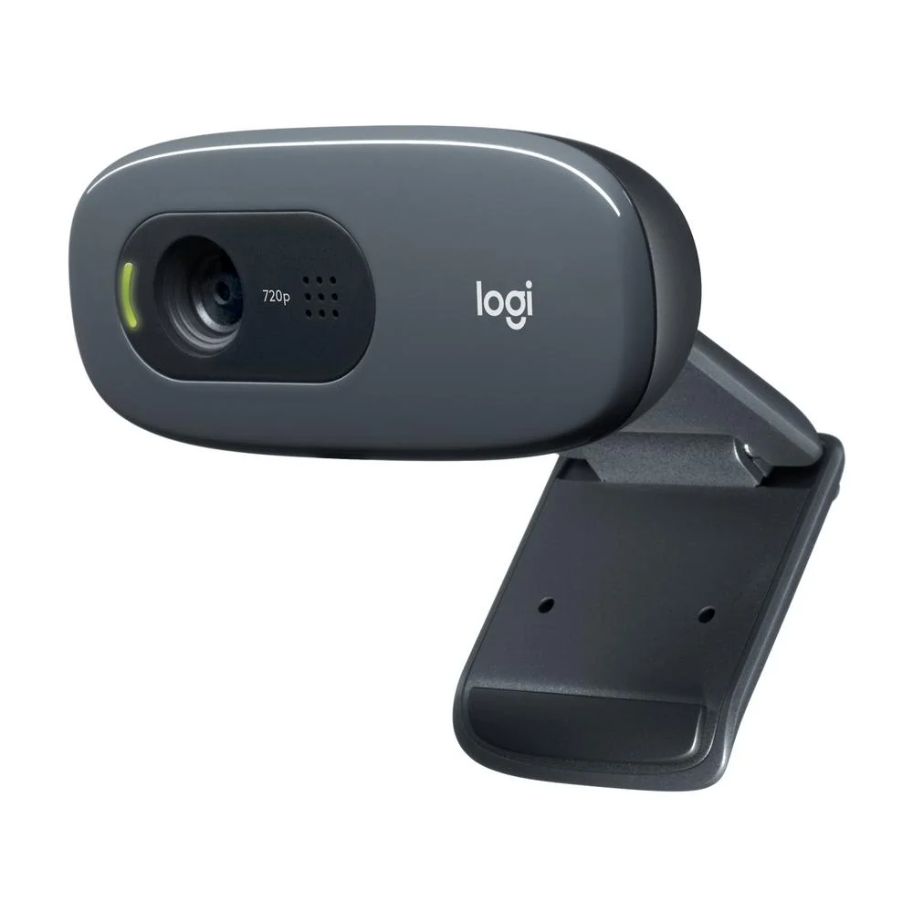WEBCAM LOGITECH C270 HD 720P 30FPS FOCO FIXO C/MICROFONE CINZA