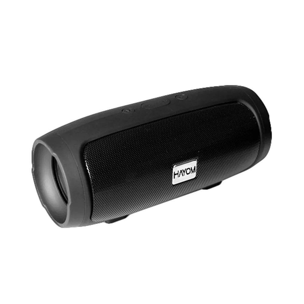 CAIXA DE SOM HAYOM PORTATIL BLUETOOTH 5.0 CARTAO SD FM 3W RMS*2 600MAH CP2706 PRETO(A)