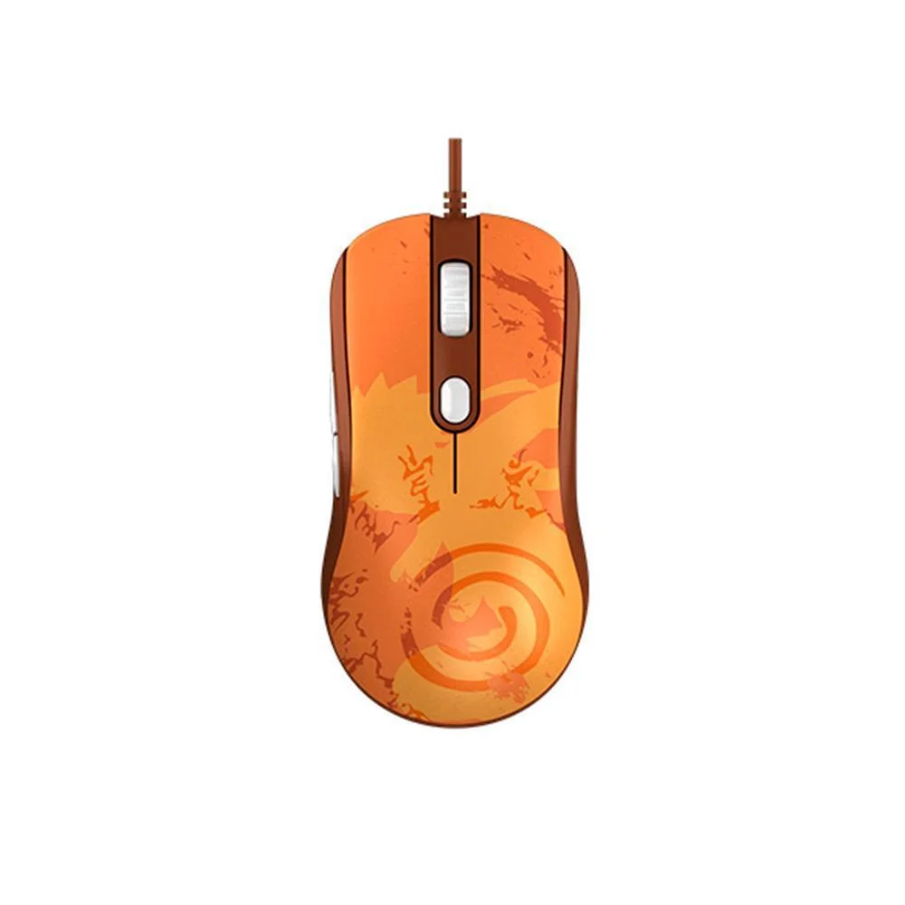 MOUSE AKKO GAMER NARUTO SHIPPUDEN AG325 5000DPI 1000HZ 5 BOTOES LARANJA