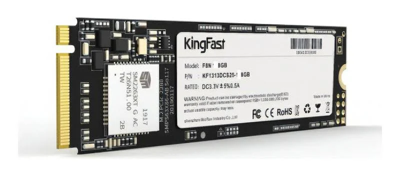 SSD NVME 1TB KINGFAST M2 PCIe 2280 PRETO