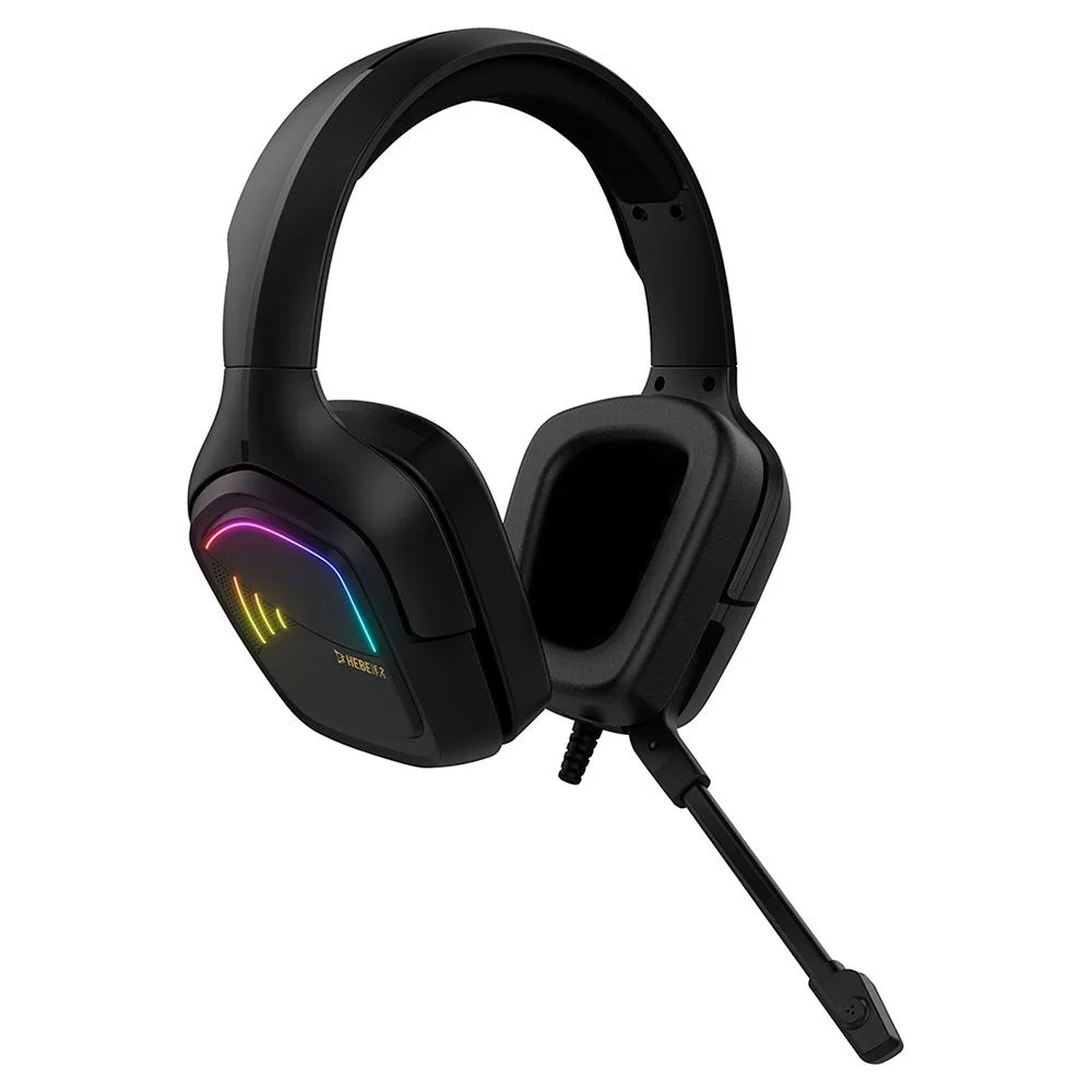 HEADSET GAMDIAS GAMER HEBE M2 C/FIO PC/XBOX ONE/PS4/VR/MOBILE C/MIC OMNIDIRECIONAL USB LED RGB PRETO