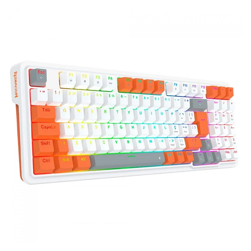 TECLADO REDRAGON GLORIA PRO WIRELESS/BLUETOOTH SWITCH BROWN 98%