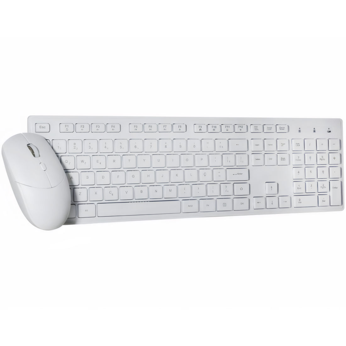 TECLADO/MOUSE (COMBO) S/FIO K-MEX KA60W9 + MAA7W7  - BRANCO (A)