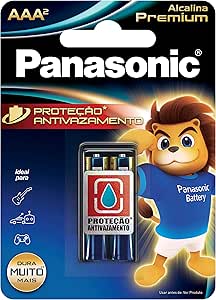 PILHA PANASONIC ALCALINA AAA C/2
