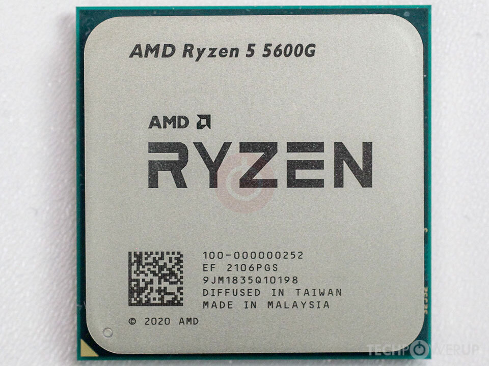 Processador AMD Ryzen 5 5600G, 3.9GHz (4.4GHz Max Turbo) Vídeo Integrado, AM4, OEM