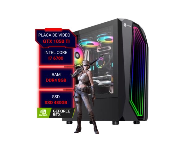 Gamer Intel i7, GTX 1050 Ti