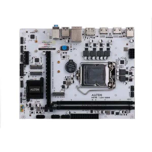 Placa Mãe Alltek Chipset Intel H510 Lga 1200atx Ddr4 Branca