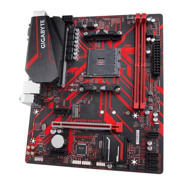 Placa Mae Gigabyte B450M GAMING DDR4 Socket AM4 Chipset AMD B450 - Image 3