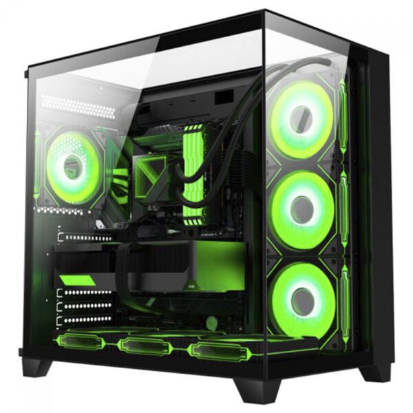 Gabinete Gamer K-MEX Tiger Shark, Aquario, Mid Tower, Vidro Temperado, ATX, Black, Sem Fonte, Sem Fan, CG04J1RH001CB0X - Image 6