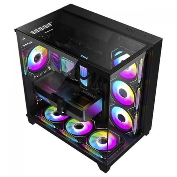 Gabinete Gamer K-MEX Tiger Shark, Aquario, Mid Tower, Vidro Temperado, ATX, Black, Sem Fonte, Sem Fan, CG04J1RH001CB0X - Image 4