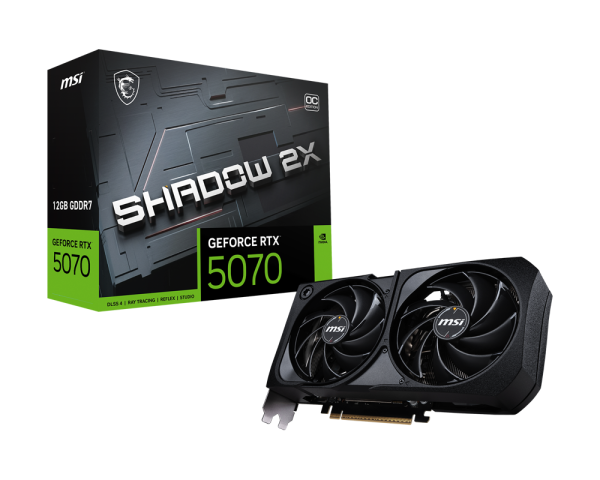 Placa de Vídeo GeForce RTX™ 5070 12G MSI SHADOW
