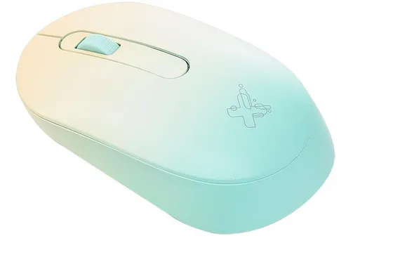 Kit Teclado e Mouse Deluxe Pro Sem Fio 2.4g Verde/Amarelo Maxprint - Imagem 3