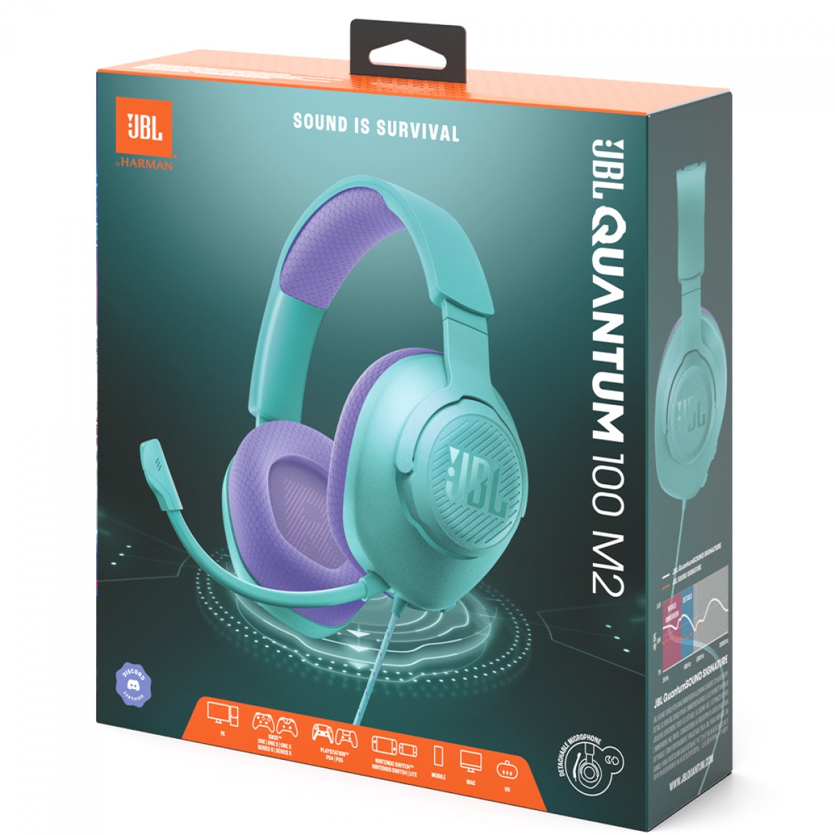Headset Gamer JBL Quantum 100 M2 CIANO - Imagem 3