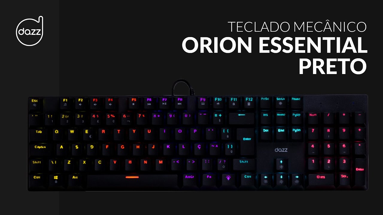 Teclado Mecânico Orion Essencial Dazz Preto - Imagem 5