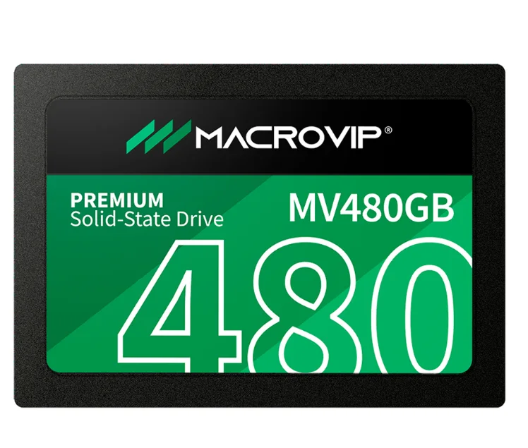 SSD MACROVIP PREMIUM 2.5″ SATA III L: 520 MB/S G: 450 MBS MV 480GB preto